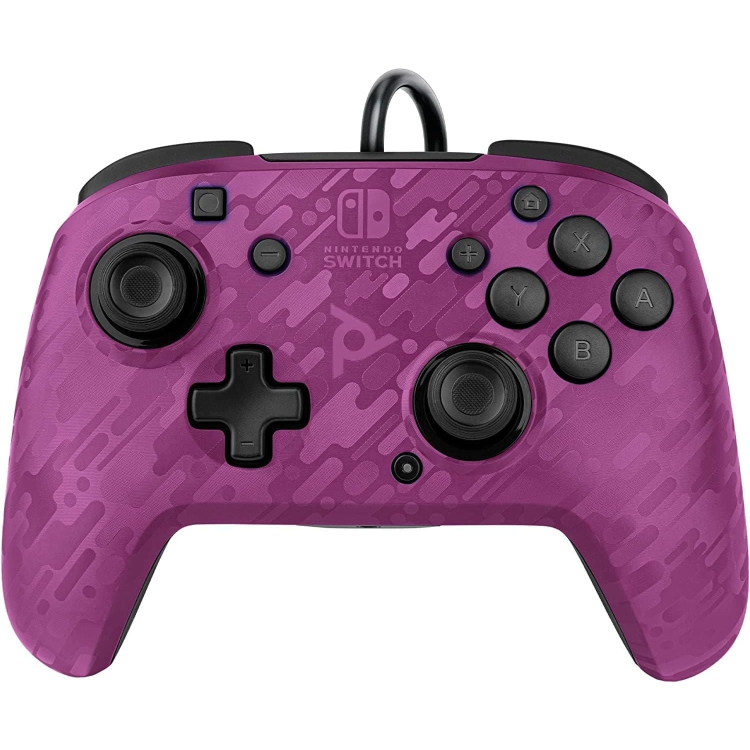 PDP Gaming Faceoff Deluxe+ Wired Switch Pro Controller - Purple Camo - Officially Licensed by Nintendo - Customizable buttons and paddles - Ergonomic Controllers - Gadcet.com
